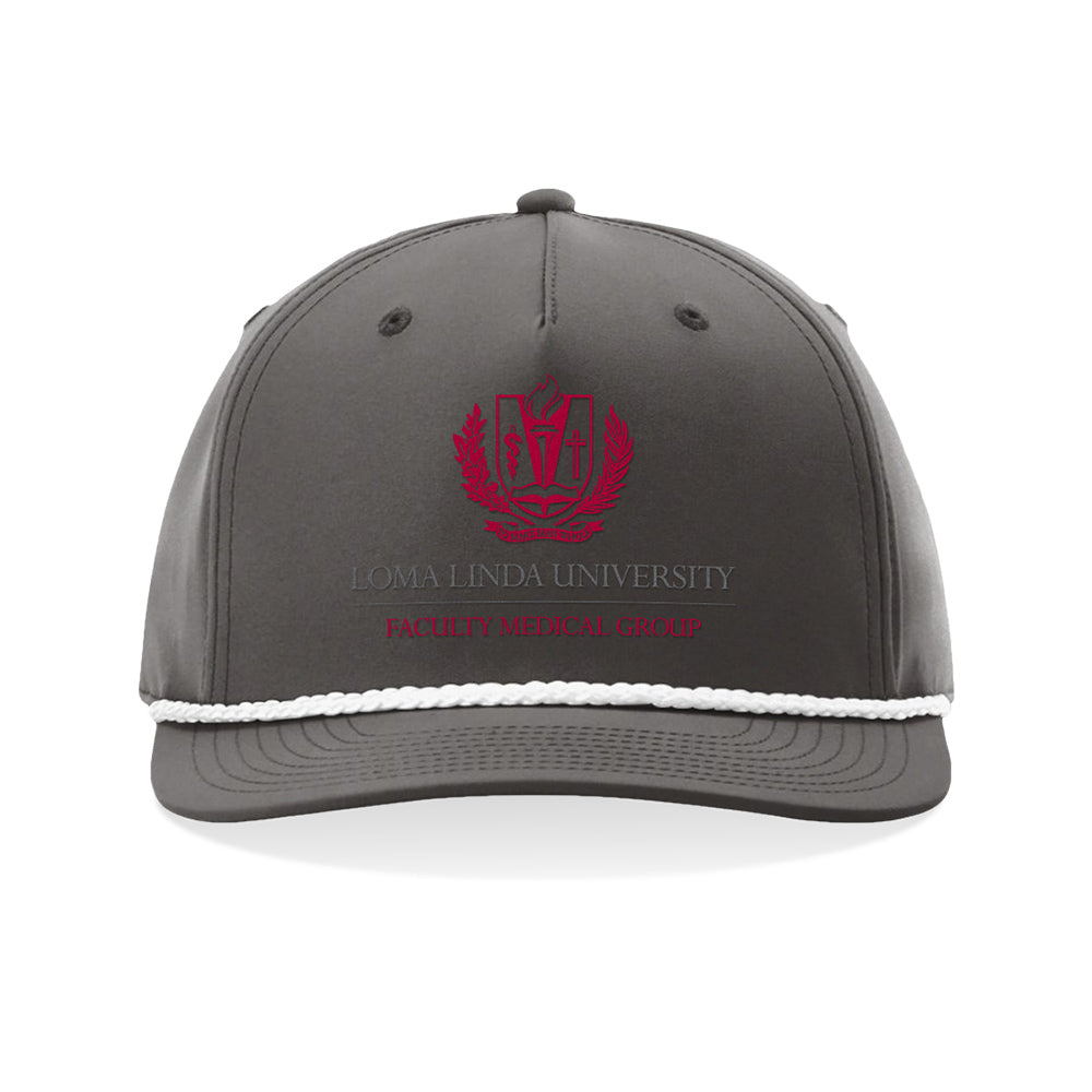 Logo Snapback Rope Hat - Dark Grey/White