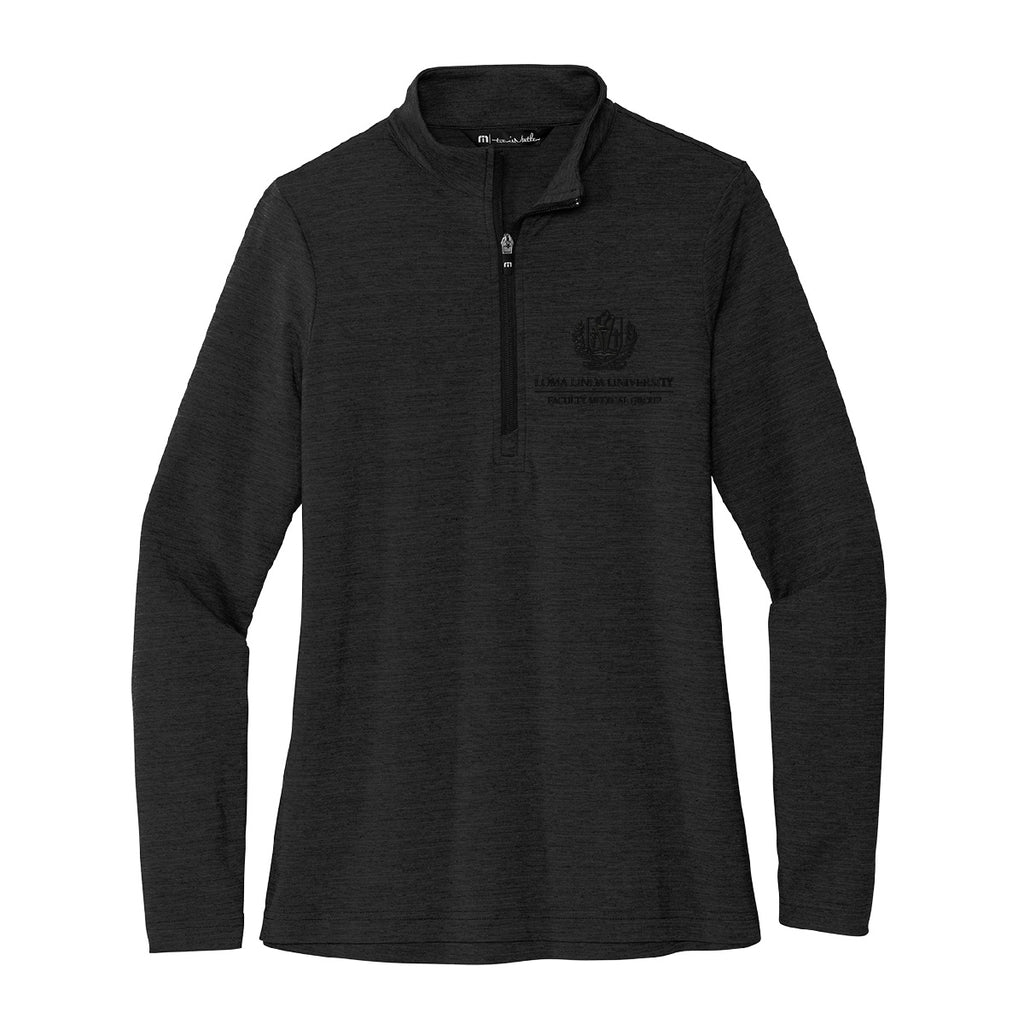 Women's TravisMathew Crestview 1/4-Zip - Blackout Series